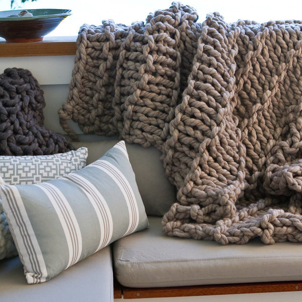 Sandy Bay Hand Knitted Throw