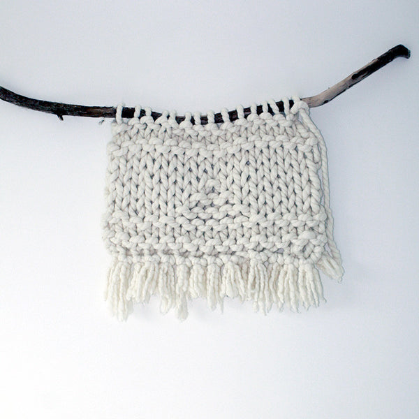 Little Oneroa Hand Knitted Wallhanging